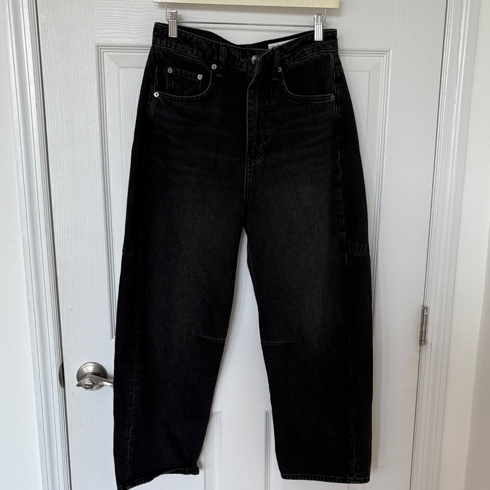 rag & bone Women's Black Relaxed Jeans